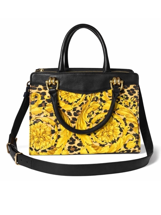 Versace Handbags - Gianni Versace Y2K Leopard & Baroque print “sunburst” satchel - collectors item